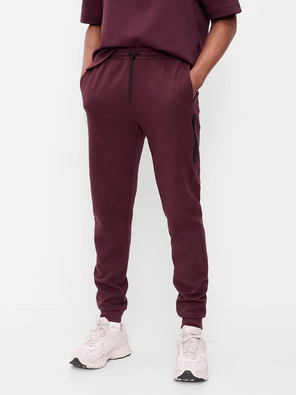 OLD NAVY Heather Rust Red Performance Fleece Jogger Sweatpants Sz S